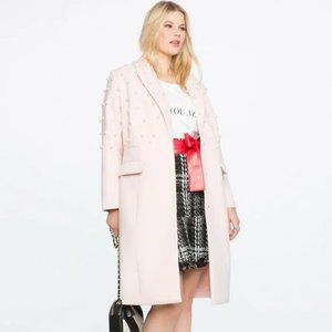 Eloquii Light Pink Pearl Coat NWOT RARE